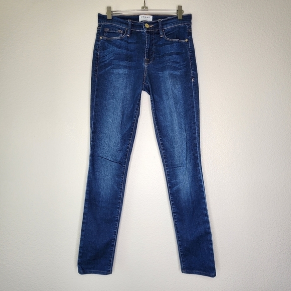 Frame Columbia Road Forever Karlie High-Rise Skinny Jeans 26 - Picture 2 of 10
